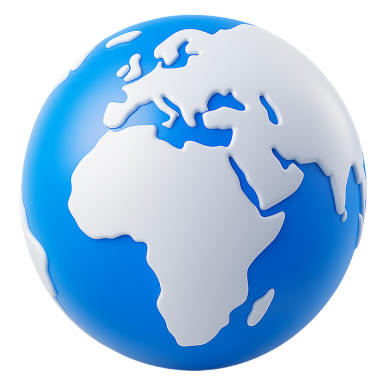 Illustrated globe representing Bluebulb business payment corridors